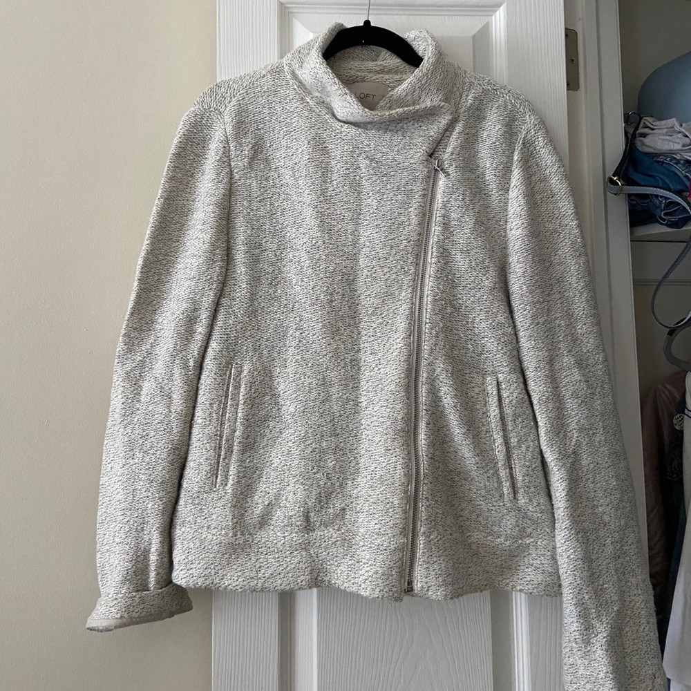 LOFT ZIPUP SWEATER